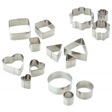 Achetez Lot de 15 emporte-pièces en métal assortis 265028 pas cher sur Ma Rentrée Scolaire