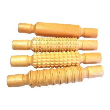 Achetez Lot de 4 rouleaux en bois à empreinte 2107 pas cher sur Ma Rentrée Scolaire