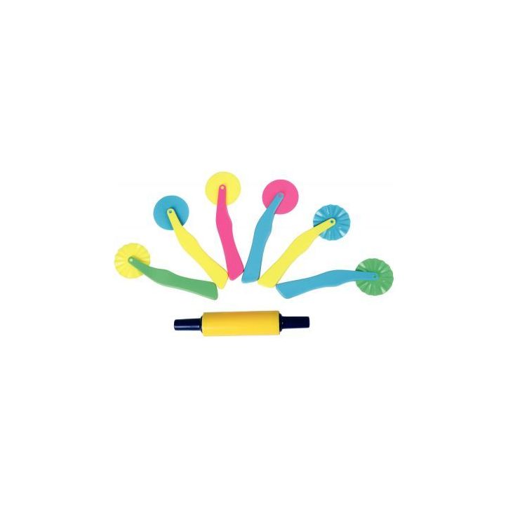 Lot de 6 roulettes pour pâte à modeler 1841