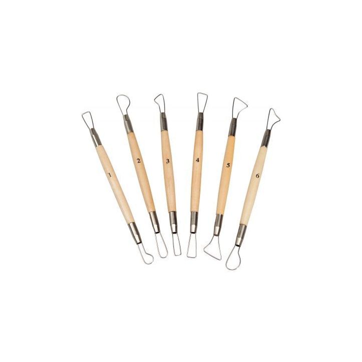 Lot de 6 mirettes à fil rond assorties 1109