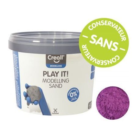 Achetez Seau de 750 grammes de sable magique coloris violet 03208 CREALL pas cher sur Ma Rentrée Sc..