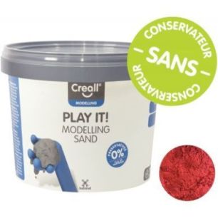 Seau de 750 grammes de sable magique coloris rouge 03207 CREALL Seau de 750 grammes de sable magique coloris rouge 03207 CREALL