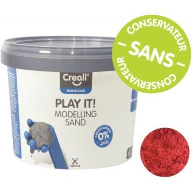 Achetez Seau de 750 grammes de sable magique coloris rouge 03207 CREALL pas cher sur Ma Rentrée Sco..