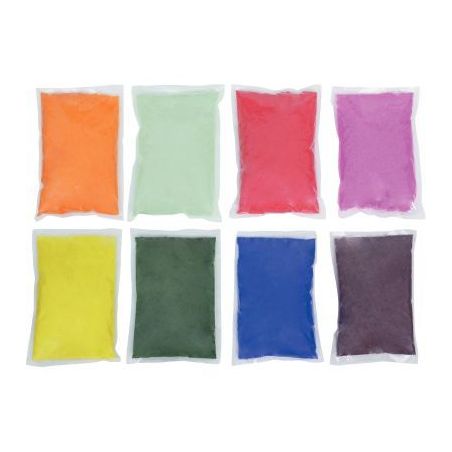 Achetez Lot de 8 sacs de de sable 1 kg coloris assortis 2177 pas cher sur Ma Rentrée Scolaire