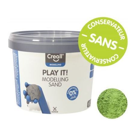 Achetez Seau de 750 grammes de sable magique coloris vert 03206 CREALL pas cher sur Ma Rentrée Scol..