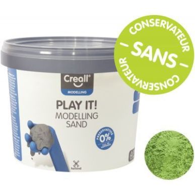 Achetez Seau de 750 grammes de sable magique coloris vert 03206 CREALL pas cher sur Ma Rentrée Scol..