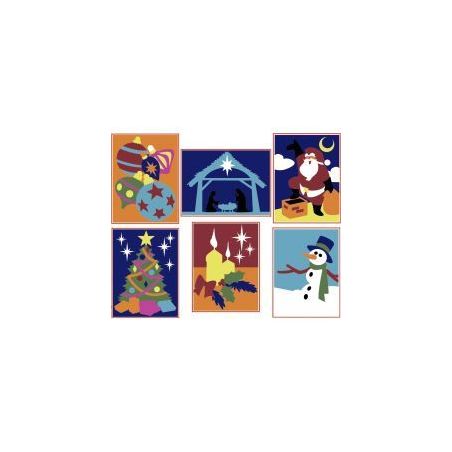 Achetez Lot de 5 cartes adhésives noel à décorer 1700X5 pas cher sur Ma Rentrée Scolaire