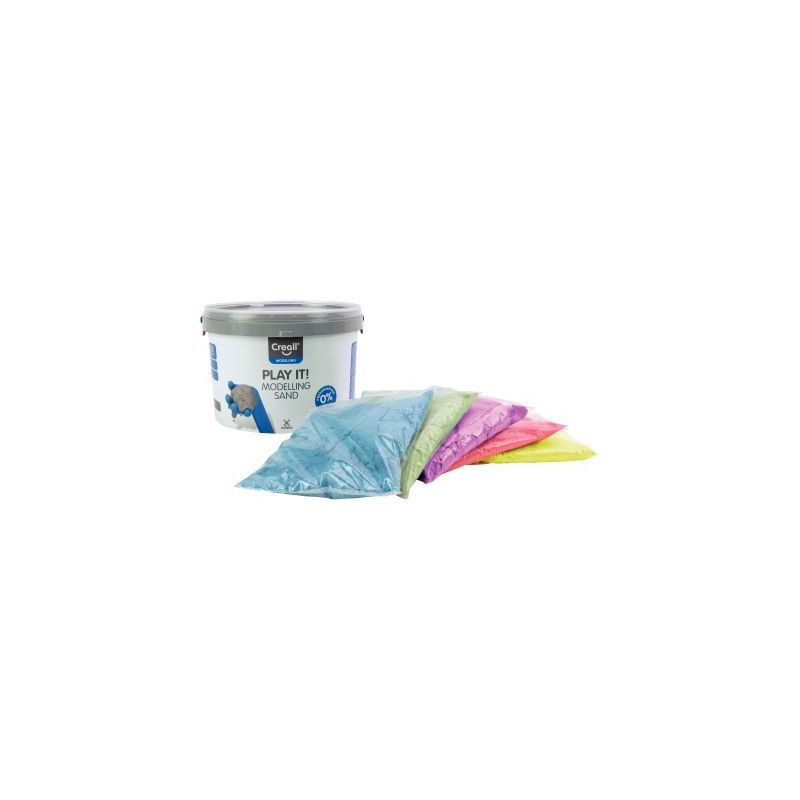Achetez Seau de 2500 g sable magique 5 couleurs assortis 03280 pas cher sur Ma Rentrée Scolaire