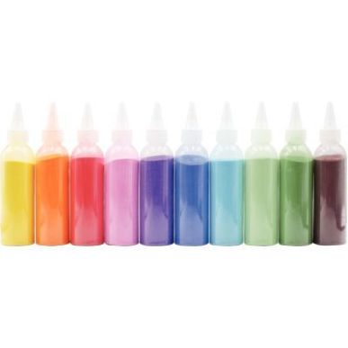Achetez Lot de 10 flacons de sable extra fin 210grammes coloris assortis 2188 pas cher sur Ma Rentrî.