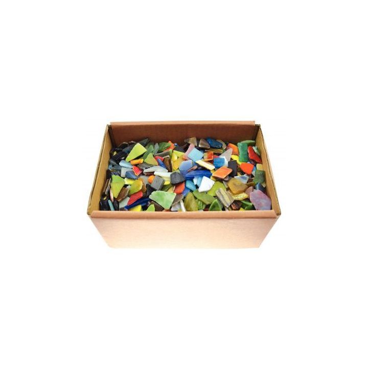 Carton de 2 kg éclats de mosaïques en verre 280-69