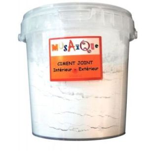 Achetez Pot de 1 kg de poudre ciment pour joint de mosaïques blanc 630016 pas cher sur Ma Rentrée ..