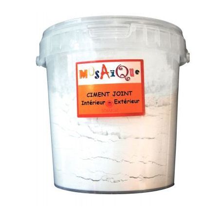 Achetez Pot de 1 kg de poudre ciment pour joint de mosaïques blanc 630016 pas cher sur Ma Rentrée ..