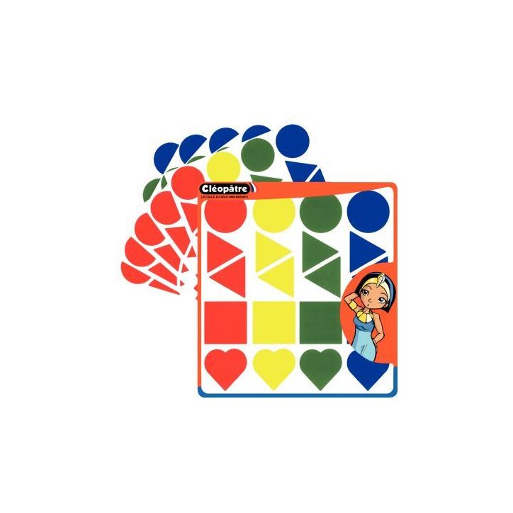 Pochette de 480 gommettes géométriques maxi assorties GA45/24 CLEOPATRE