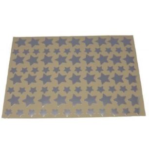 Pochette de 672 gommettes étoiles métallisées argentées MAJ27354 Pochette de 672 gommettes étoiles métallisées argentées MAJ27354