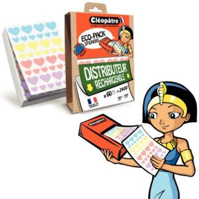Achetez Ecopack de 2400 gommettes coeur assorties ECOPACK-CO4 CLEOPATRE pas cher sur Ma Rentrée Sco..