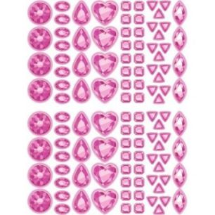 Achetez Pochette de 2200 gommettes formes pierres précieuses adhésives repositionnables AE116 O CL..