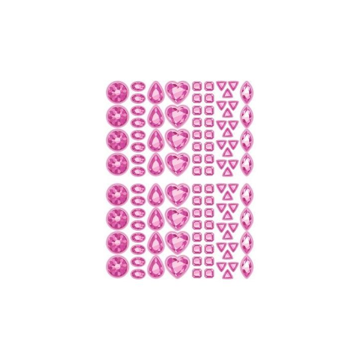 Pochette de 2200 gommettes formes pierres précieuses adhésives repositionnables AE116 O CLAIREFONTAINE