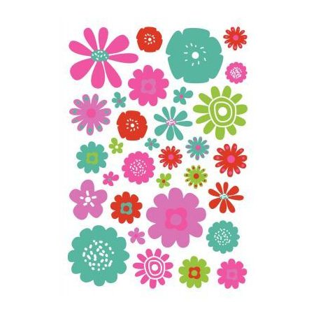 Achetez Pochette de 600 gommettes adhésives repositionnables fleurs assorties AE158C MAILDOR CLAIRE..