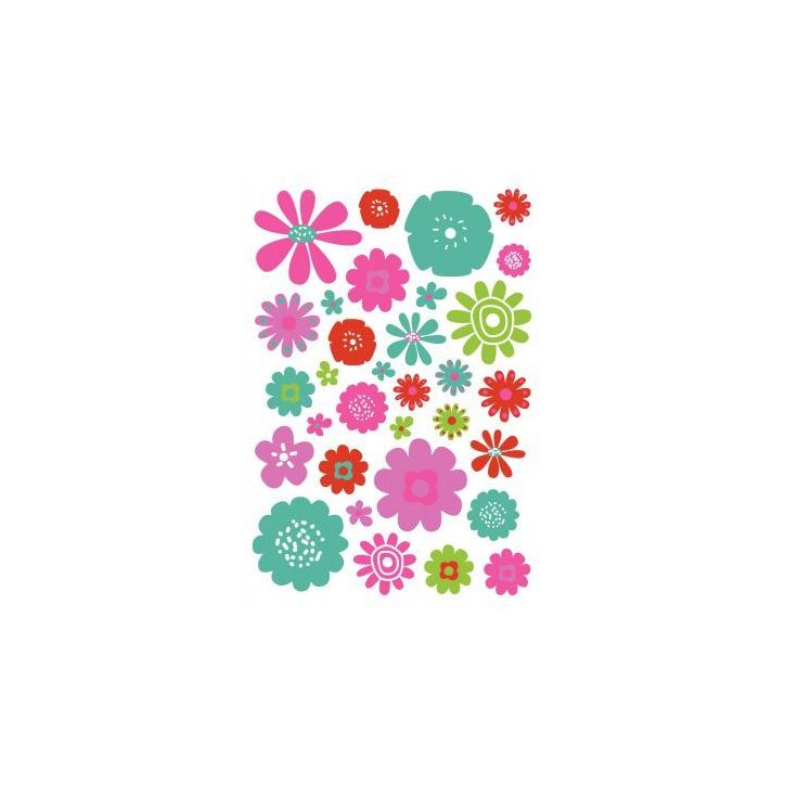 Pochette de 600 gommettes adhésives repositionnables fleurs assorties AE158C MAILDOR CLAIREFONTAINE