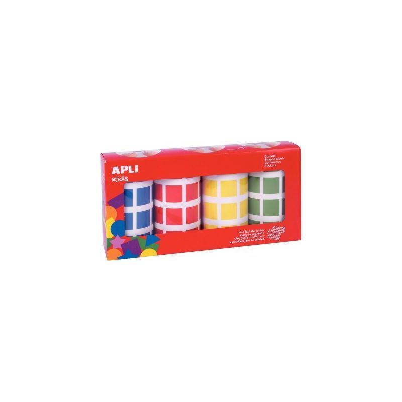 Achetez Lot de 4 rouleaux de maxi gommettes carrées 20 mm 18326 AGIPA pas cher sur Ma Rentrée Scol.. Achetez Lot de 4 rouleaux de maxi gommettes carrées 20 mm 18326 AGIPA pas cher sur Ma Rentrée Scol..