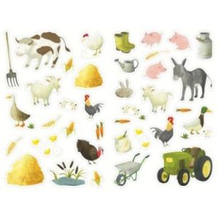 Achetez Pochette de 444 gommettes les animaux de la ferme, adhésives repositionnables AE010 O LES I..
