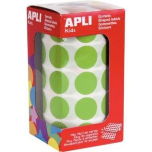 Achetez Rouleau de gommettes rondes 20mm vert clair 16724 AGIPA pas cher sur Ma Rentrée Scolaire