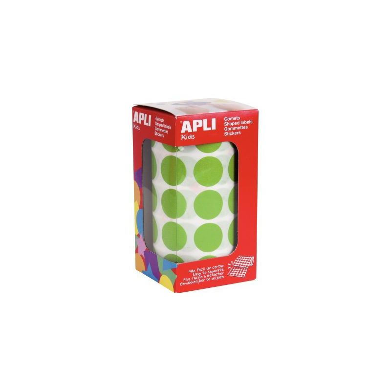 Achetez Rouleau de gommettes rondes 20mm vert clair 16724 AGIPA pas cher sur Ma Rentrée Scolaire