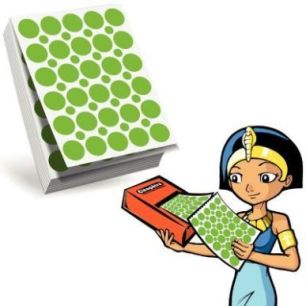 Achetez Recharge pour Ecopack de 3000 gommettes rondes vert RECH-60R20/VERT CLEOPATRE pas cher sur M..