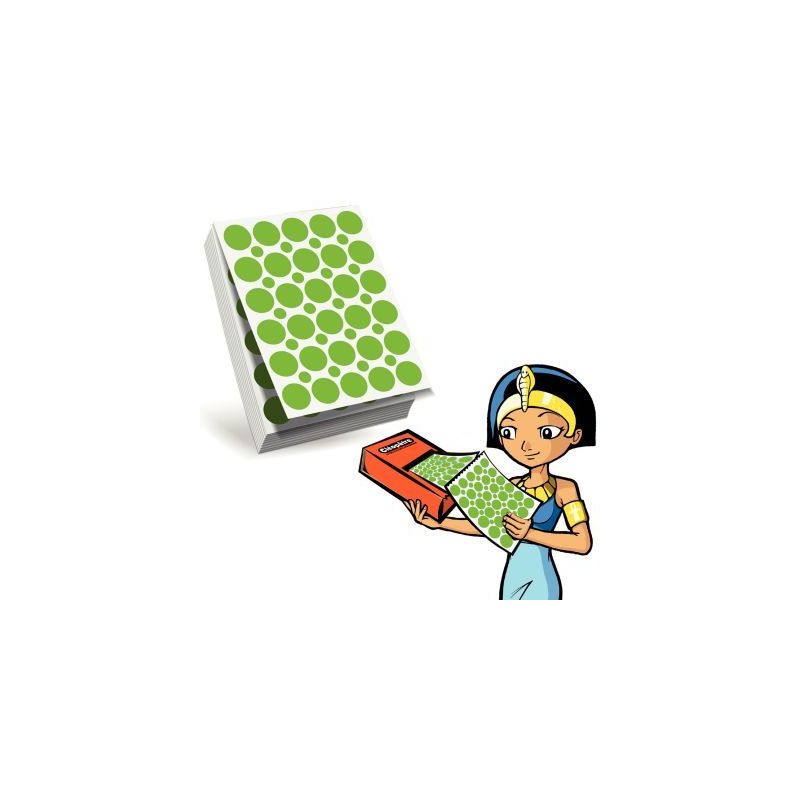 Achetez Recharge pour Ecopack de 3000 gommettes rondes vert RECH-60R20/VERT CLEOPATRE pas cher sur M..