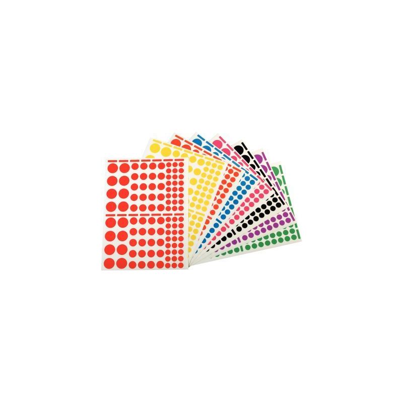 Achetez Pochette de 1 040 gommettes adhésives format ronds assortis 119219 AGIPA pas cher sur Ma Re..