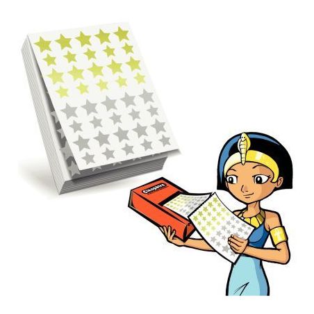 Achetez Recharge 2400 gommettes étoile or/argent assorties pour ecopack RECH-60ETOA CLEOPATRE pas c..