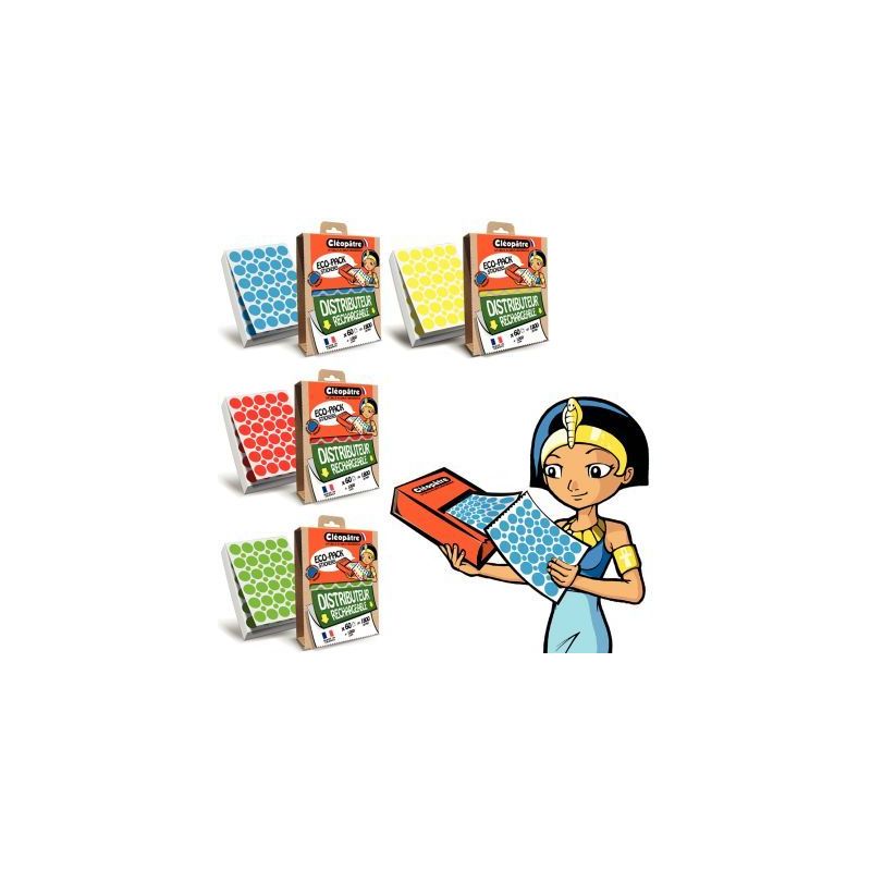 Achetez Ecopack de 12000 gommettes rondes assorties ECOPACK-4R20 CLEOPATRE pas cher sur Ma Rentrée .. Achetez Ecopack de 12000 gommettes rondes assorties ECOPACK-4R20 CLEOPATRE pas cher sur Ma Rentrée ..