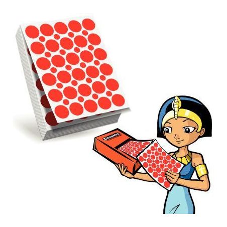 Achetez Recharge pour Ecopack de 3000 gommettes rondes rouge RECH-60R20/ROUGE CLEOPATRE pas cher sur..