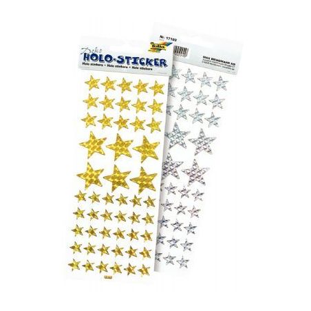 Achetez Paquet de 102 gommettes étoiles holographiques or et argent 17103 pas cher sur Ma Rentrée ..