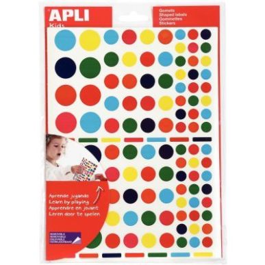 Achetez Blister de 2080 gommettes adhésives géométriques rondes 101633 AGIPA pas cher sur Ma Rent..