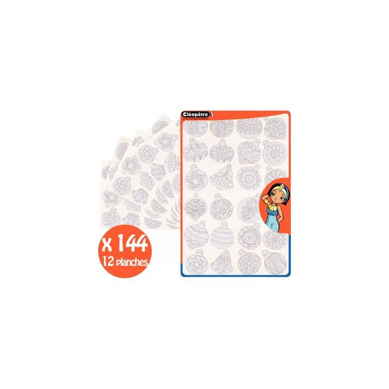 Achetez Pochette de 144 gommettes boules de Noël à colorier GS31/12 CLEOPATRE pas cher sur Ma Rent.. Achetez Pochette de 144 gommettes boules de Noël à colorier GS31/12 CLEOPATRE pas cher sur Ma Rent..