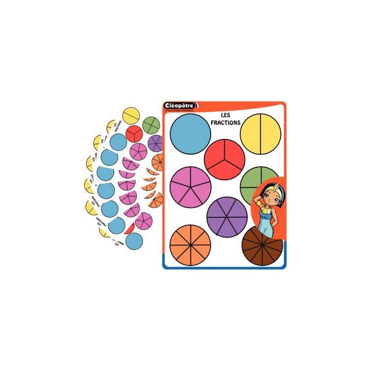 Sachet de 702 gommettes fractions GAFRAC/18 CLEOPATRE