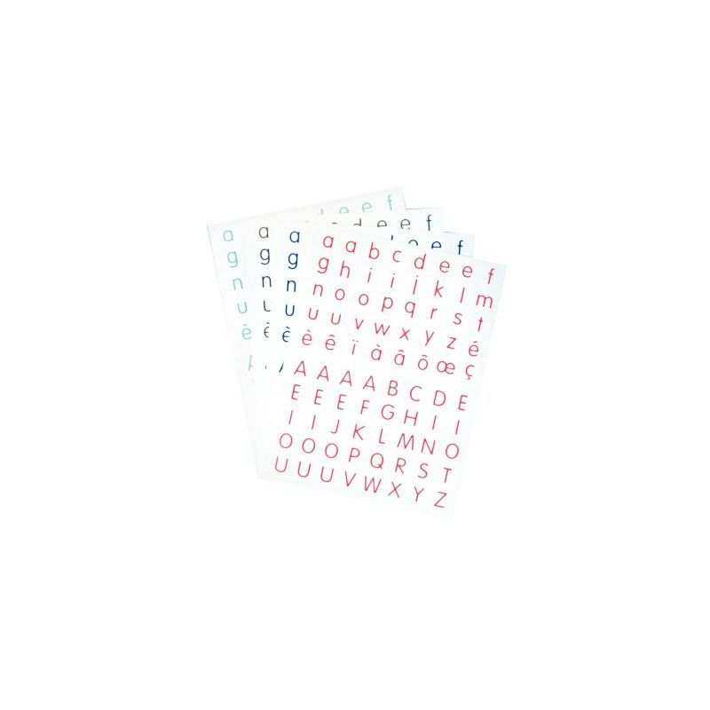 Achetez Pochette de 320 gommettes adhésives Alphabet 4 couleurs assorties MAJ4ALPHA CLEOPATRE pas c..