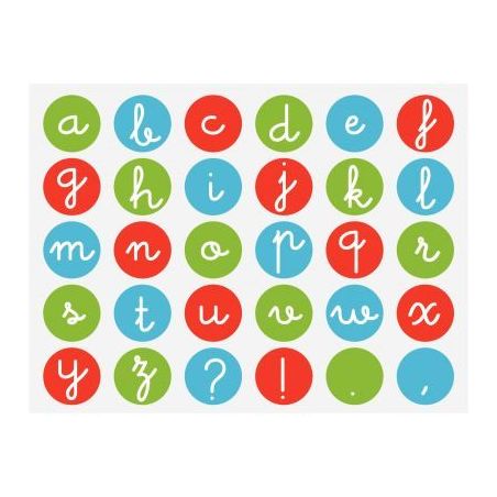 Achetez Rouleau de 900 gommettes alphabet en minuscule 102536 AGIPA pas cher sur Ma Rentrée Scolair..