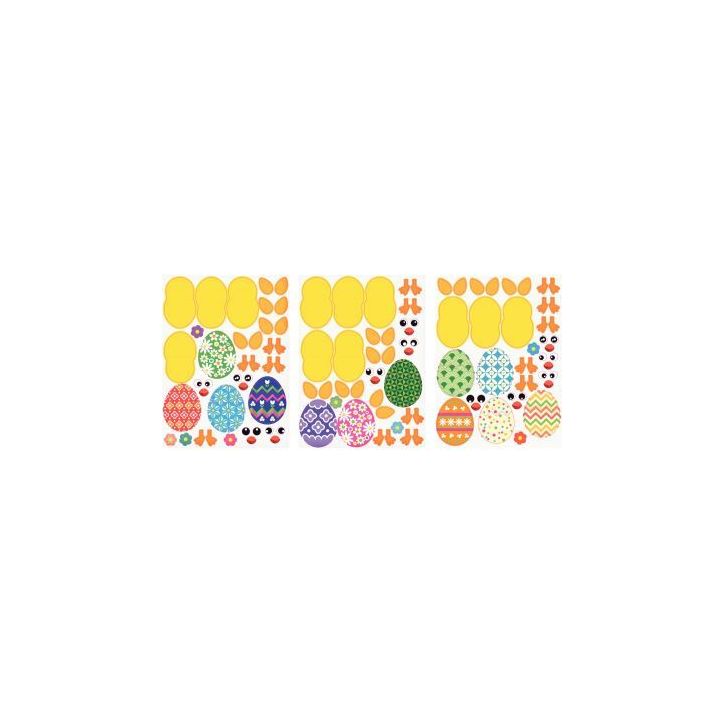Sachet de 36 poussins à créer avec 396 gommettes assorties MAJ3552