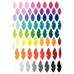 Achetez Pochette de 1320 gommettes adhésives repositionnables plumes assorties AE182C pas cher sur ..