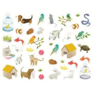 Achetez Pochette de 1684 gommettes thématiques adhésives assorties, adhésives repositionnables AE..