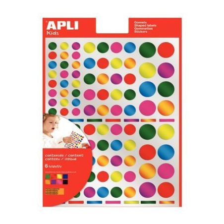 Achetez Pochette de 624 gommettes rondes métallisées couleurs assorties 13529 AGIPA pas cher sur M..