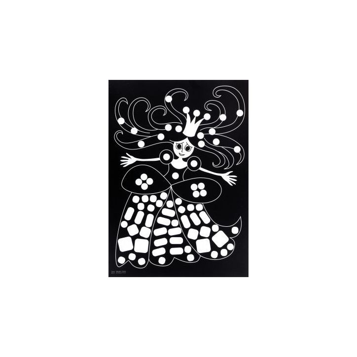 Pochette de  16 planches de gommettes et de 5 motifs différents MAJ16D CLEOPATRE