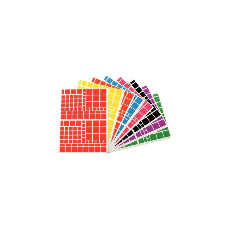 Achetez Pochette de 1 260 gommettes adhésives format carrés assortis 119220 AGIPA pas cher sur Ma ..