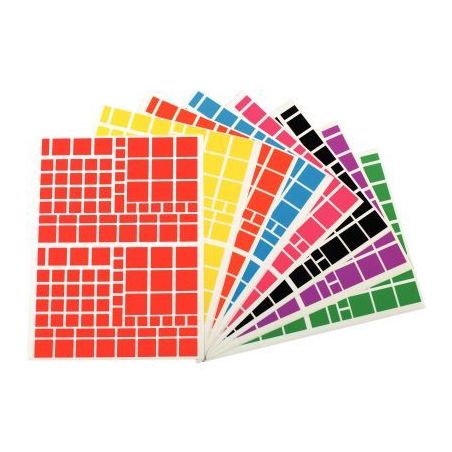 Achetez Pochette de 1 260 gommettes adhésives format carrés assortis 119220 AGIPA pas cher sur Ma ..