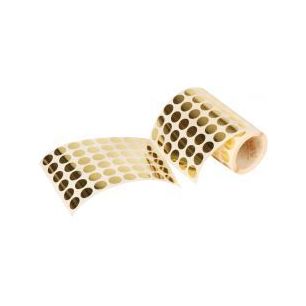 Achetez Rouleau de 2832 gommettes adhésives rondes diamètre 15 mm, couleur or 11629 AGIPA pas cher..