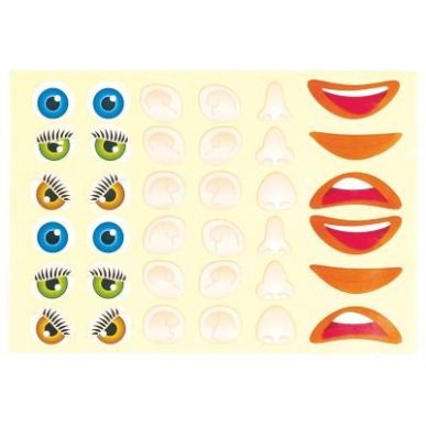 Achetez Pochette de 360 gommettes visage assorties GS20/10 pas cher sur Ma Rentrée Scolaire