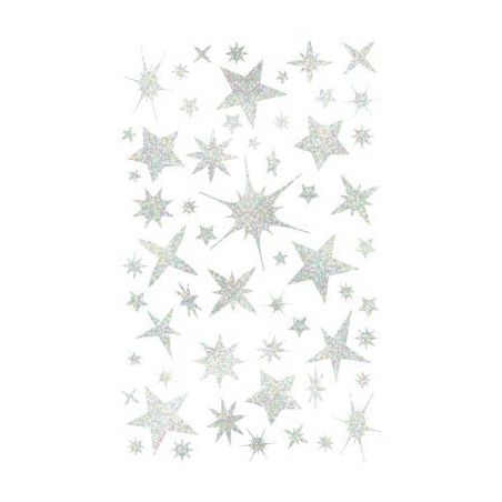 Achetez Blister de 1020 gommettes étoiles holographiques argent AE238C AVENUE MAN CLAIREFONTAINE pa..
