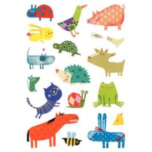 Achetez Pochette de 93 maxi gommettes animaux, adhésives repositionnables AE031 O MAILDOR CLAIREFON..